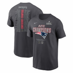 2025 AFC Champions Roster T-Shirt - New England Patriots