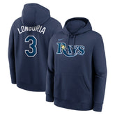 MLB Evan Longoria Tampa Bay Rays Nike Player Name & Number Club Pullover Hoodie