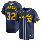 MLB Jacob Misiorowski Milwaukee Brewers Nike Alternate Limited Jersey