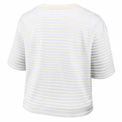 Women's Striped Cropped T-Shirt - Kansas City Chiefs