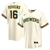 MLB Blake Perkins Milwaukee Brewers Nike Home Replica Jersey