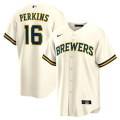 MLB Blake Perkins Milwaukee Brewers Nike Home Replica Jersey