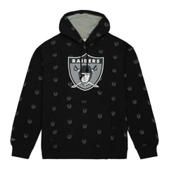 Allover Print Fleece Pullover Hoodie - Las Vegas Raiders