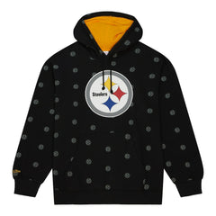 Allover Print Fleece Pullover Hoodie - Pittsburgh Steelers
