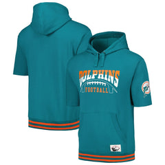 Pre-Game Short Sleeve Pullover Hoodie - Miami Dolphins