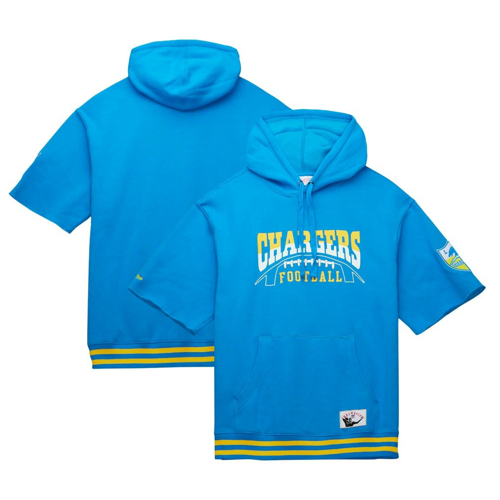 Pre-Game Short Sleeve Pullover Hoodie - Los Angeles Chargers