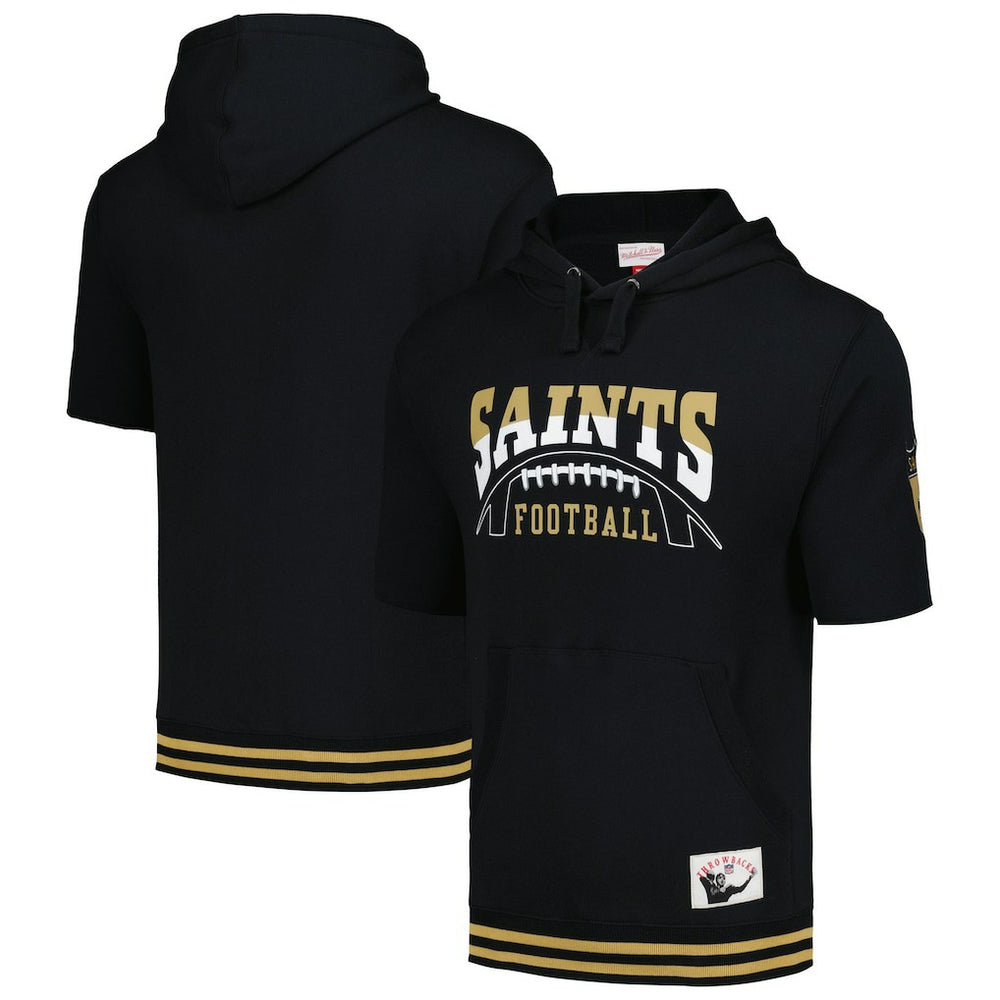 Pre-Game Short Sleeve Pullover Hoodie - New Orleans Saints
