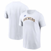 MLB Milwaukee Brewers Nike Cooperstown Collection Wordmark T-Shirt