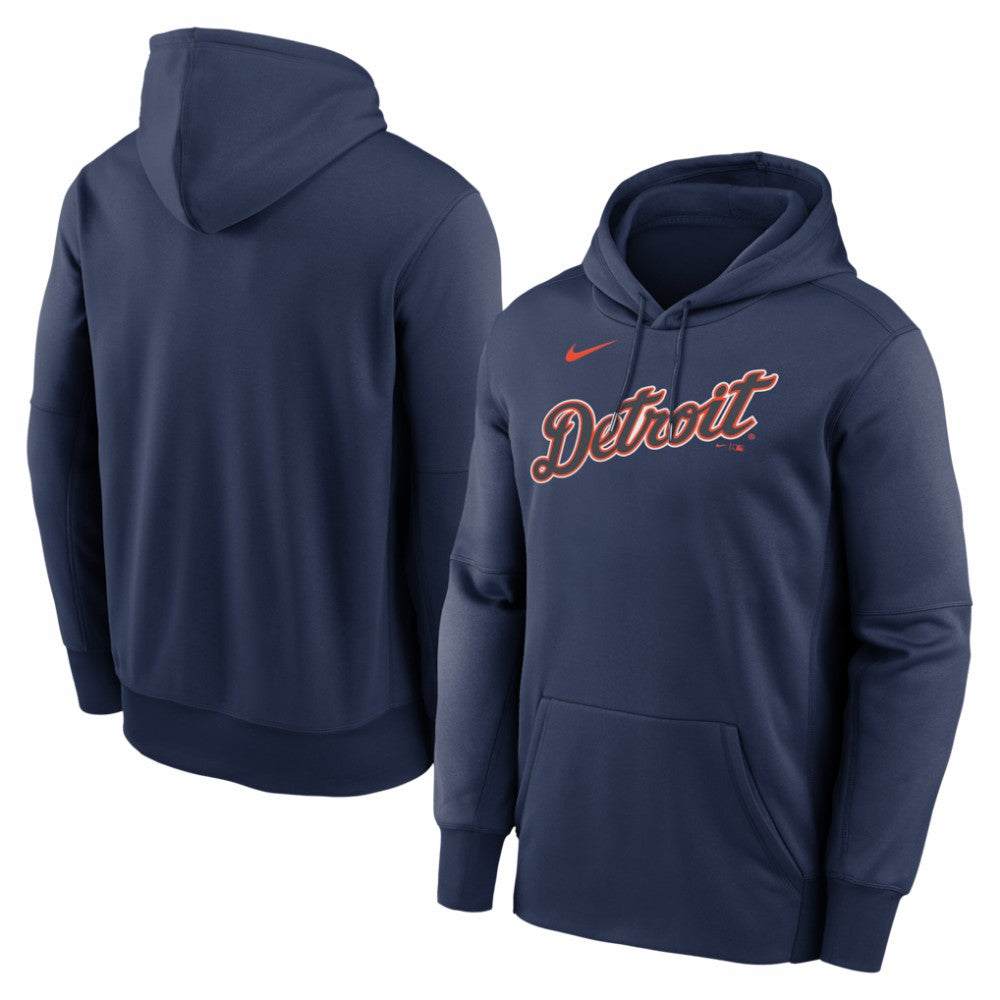 MLB Detroit Tigers Nike Primary Wordmark Therma Hoodie