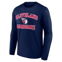 MLB Cleveland Guardians Logo Athletic Heart & Soul Long Sleeve T-Shirt