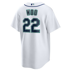MLB Bryan Woo Seattle Mariners Nike Home Replica Jersey
