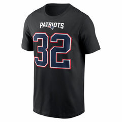 TreVeyon Henderson Carbon Name & Number T-Shirt - New England Patriots