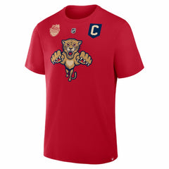 NHL Red Aleksander Barkov Florida Panthers Fanatics 2026 NHL Winter Classic Authentic Stack Name & Number T-Shirt