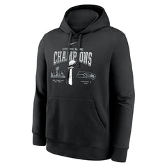 Super Bowl LX Champions Locker Room Trophy Collection Fleece Hoodie - Seattle Seahawks
