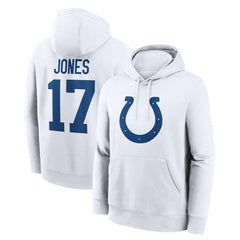 Daniel Jones Player Name & Number Fleece Hoodie - Indianapolis Colts