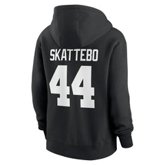 Cam Skattebo Women's Player Name & Number Fleece Hoodie - New York Giants