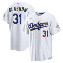 MLB Tyler Glasnow Los Angeles Dodgers Nike 2026 Gold Collection Stadium Jersey