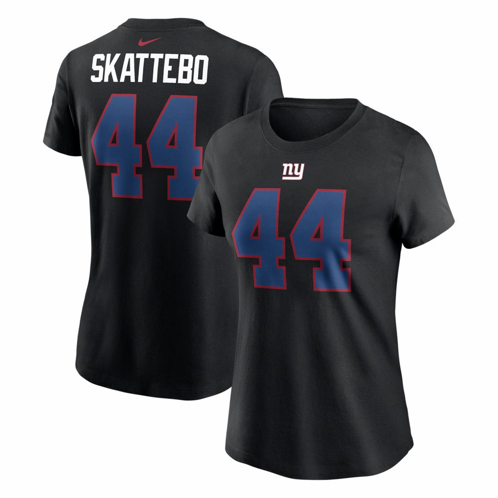 Cam Skattebo Women's Name & Number T-Shirt - New York Giants