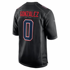 Christian Gonzalez Super Bowl LX Patch Carbon Fashion Game Jersey - New England Patriots
