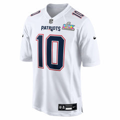 Drake Maye Super Bowl LX Patch Tundra Fashion Game Jersey - New England Patriots