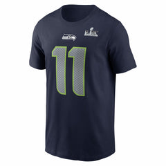 Jaxon Smith-Njigba Super Bowl LX Patch Name & Number T-Shirt - Seattle Seahawks