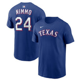 MLB Brandon Nimmo Texas Rangers Nike Home Name & Number T-Shirt