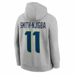 Jaxon Smith-Njigba Super Bowl LX Patch Name & Number Hoodie - Seattle Seahawks