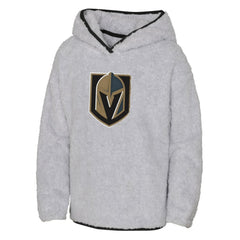 NHL Heather Gray Vegas Golden Knights Girls Youth Ultimate Teddy Fleece Pullover Hoodie