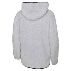 NHL Heather Gray Seattle Kraken Girls Youth Ultimate Teddy Fleece Pullover Hoodie