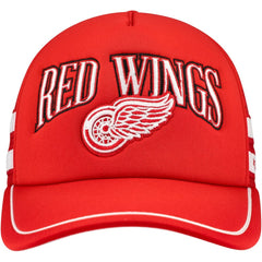 NHL Red Detroit Red Wings '47 Sideband Stripes Trucker Snapback Hat