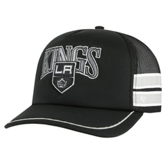 NHL Black Los Angeles Kings '47 Sideband Stripes Trucker Snapback Hat