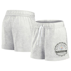 Women's Vintage Badge Shorts - Pittsburgh Steelers