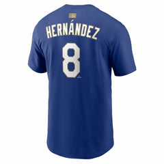 MLB Enrique Hernández Los Angeles Dodgers Nike 2026 Gold Collection Player Name & Number T-Shirt
