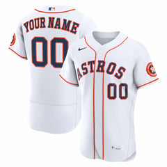 MLB Houston Astros Nike Home Authentic Custom Jersey