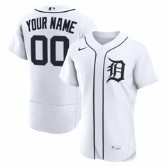 MLB Detroit Tigers Nike Home Authentic Custom Jersey