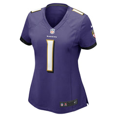 Number 1 Mom Women's Game Jersey - Baltimore Ravens
