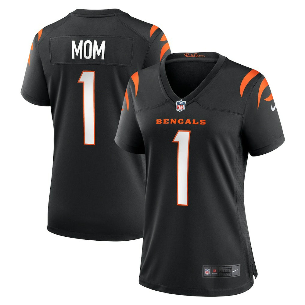 Number 1 Mom Women's Game Jersey - Cincinnati Bengals