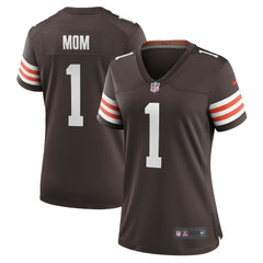Number 1 Mom Women's Game Jersey - Cleveland Browns