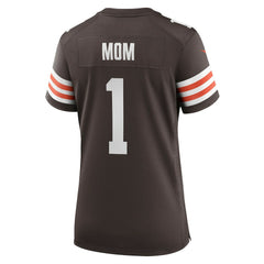 Number 1 Mom Women's Game Jersey - Cleveland Browns