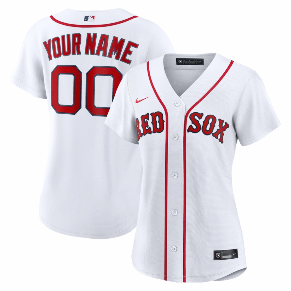 MLB Boston Red Sox Nike Women's Home Replica Custom Jersey
