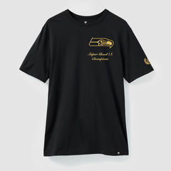 Super Bowl LX Champions USA 250 NFL Gold Standard T-Shirt - Seattle Seahawks