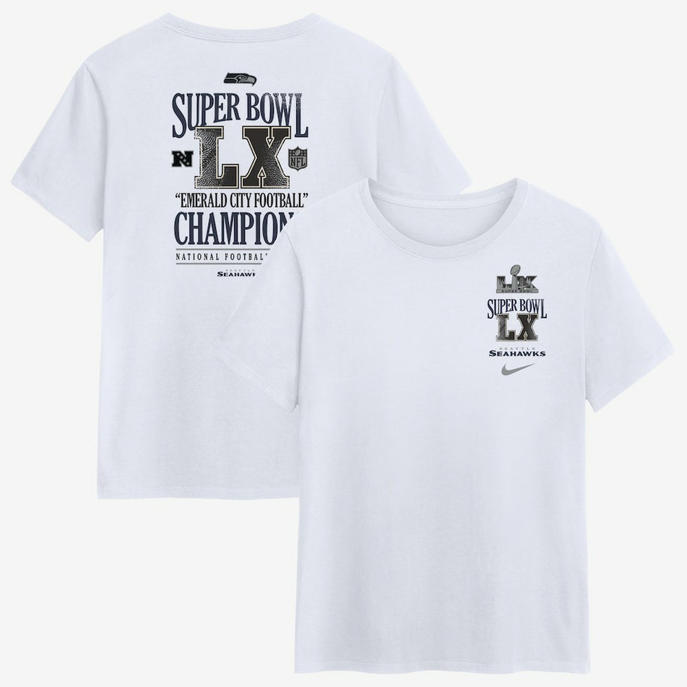 Women's Super Bowl LX Champions Long Ball T-Shirt - Seattle Seahawks