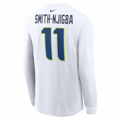 Jaxon Smith-Njigba Super Bowl LX Champions Patch Name & Number Long Sleeve T-Shirt - Seattle Seahawks