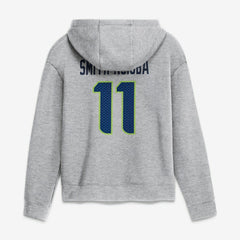 Jaxon Smith-Njigba Women's Super Bowl LX Champions Patch Name & Number Hoodie - Seattle Seahawks
