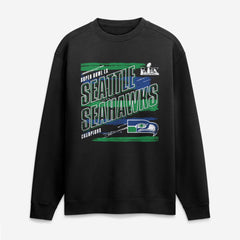 Super Bowl LX Champions Classic Stripes Legacy Fleece Sweatshirt - Seattle Seahawks