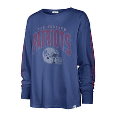 '47 Women's Tom Cat Lightweight Long Sleeve T-Shirt - New England Patriots