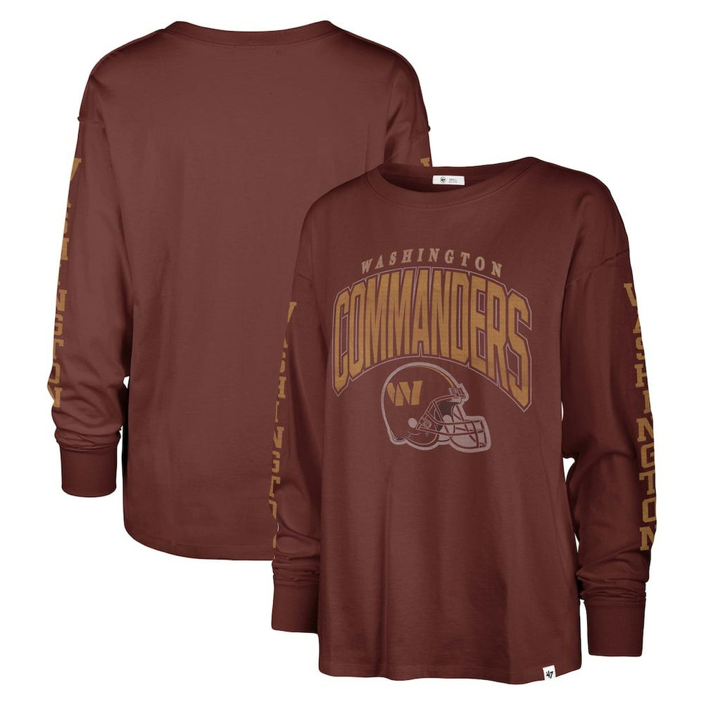 '47 Women's Tom Cat Lightweight Long Sleeve T-Shirt - Washington Commanders
