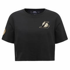 NBA Los Angeles Lakers Pro Standard Women's Holiday Glam Boxy T-Shirt
