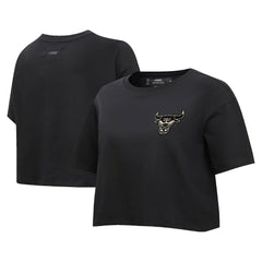 NBA Chicago Bulls Pro Standard Women's Holiday Glam Boxy T-Shirt sale