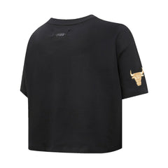 NBA Chicago Bulls Pro Standard Women's Holiday Glam Boxy T-Shirt sale